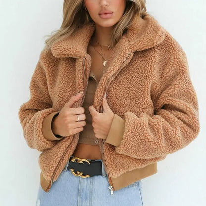 Teddy jacket-Stijvol en warm